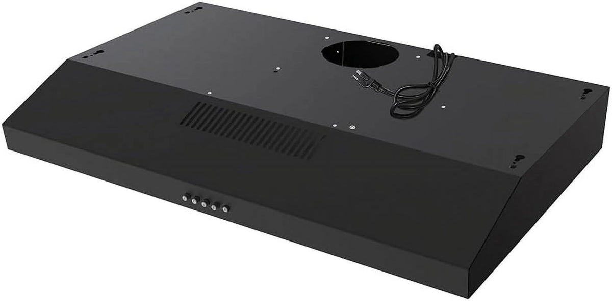 30 in. Ductless Undermount Range Hood in Grit Black with Mesh Filters R127425
