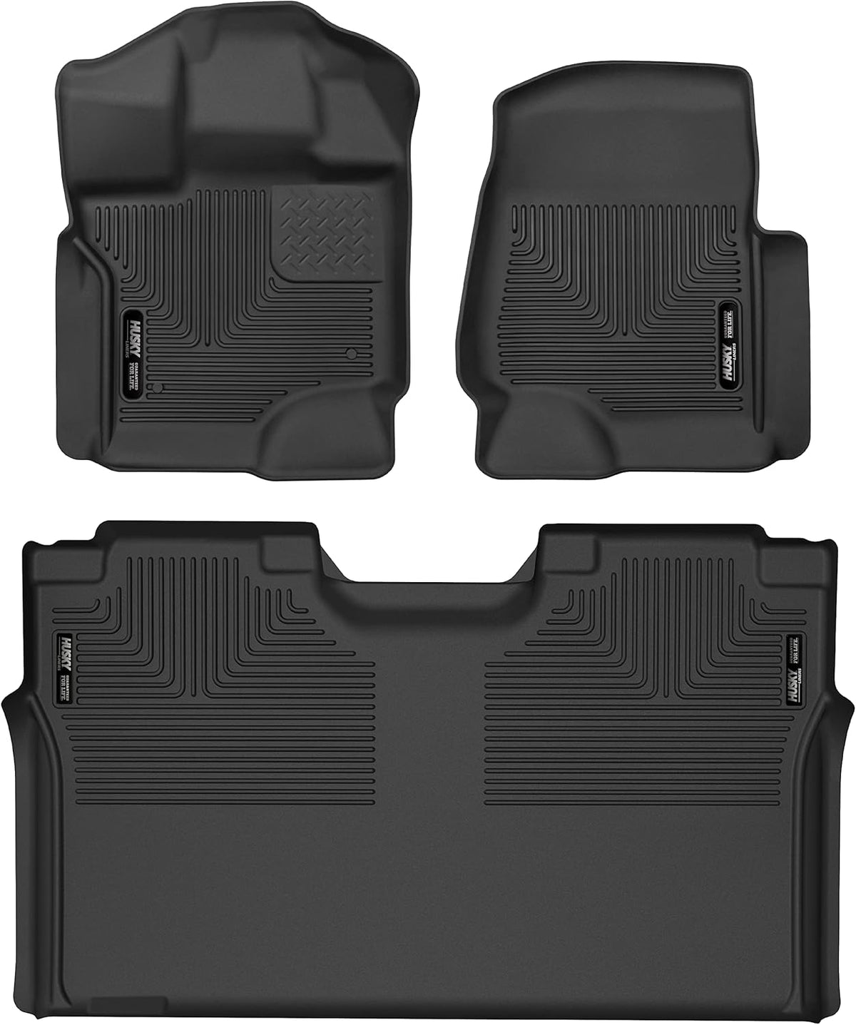 Black Front & 2nd Seat Floor Liners 3 Pcs V345