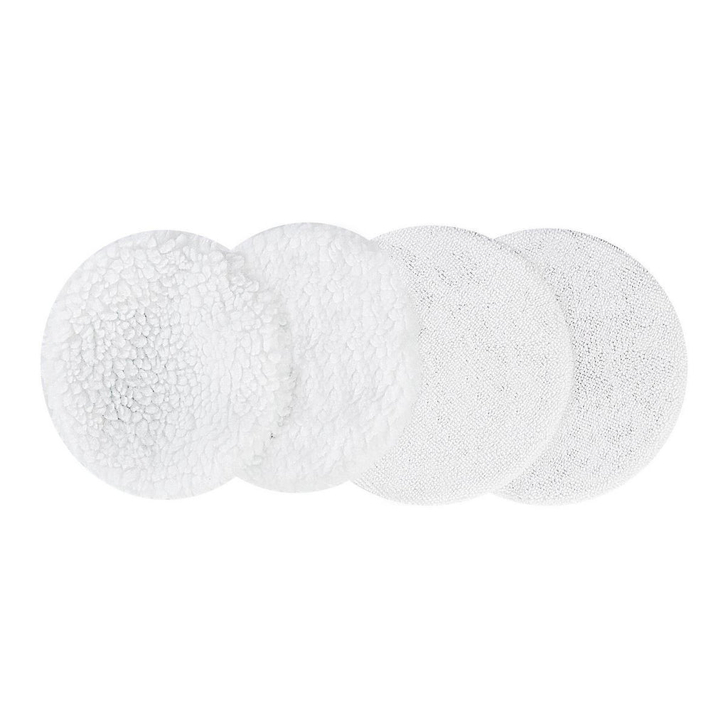 5 in. to 6 in. Microfiber and Fleece Polishing Bonnets, 4-Pack C204