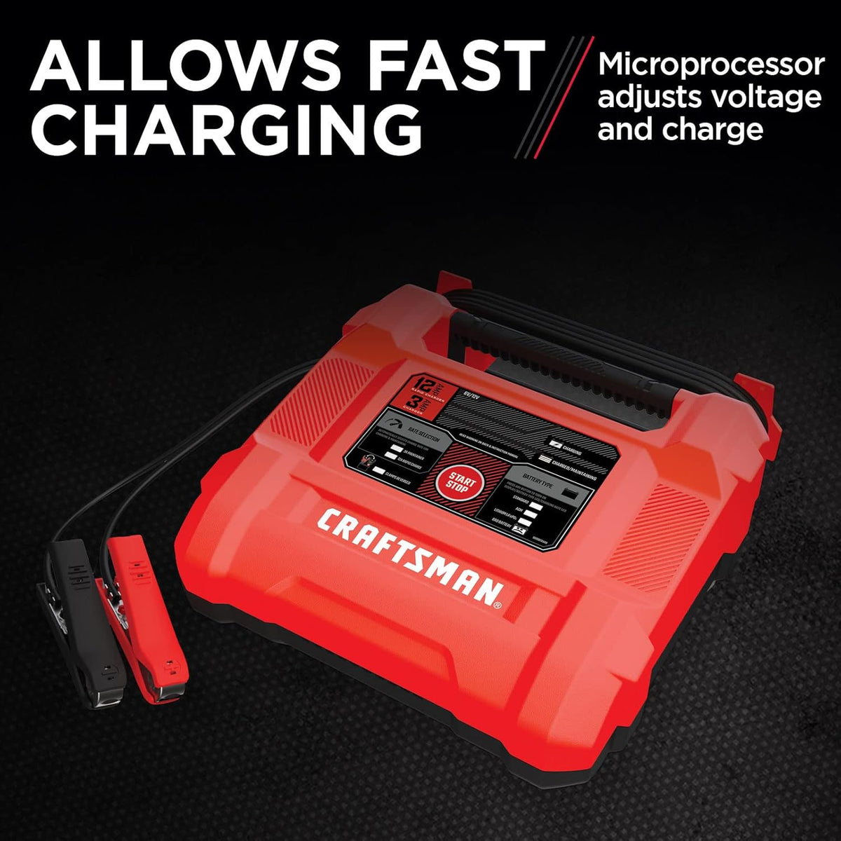 12A Automotive Battery Charger Red Pack of 2 O867