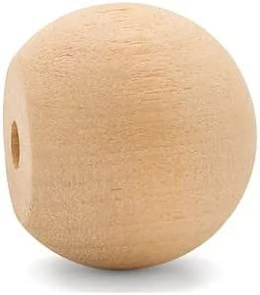 Unfinished Wood Ball Knobs 1 inch Pack of 25 E7618