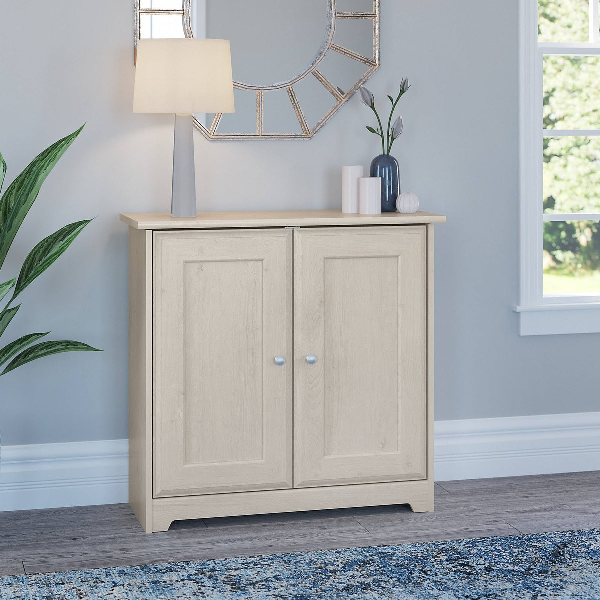 Linen White Oak 2 Door Cupboard I26282