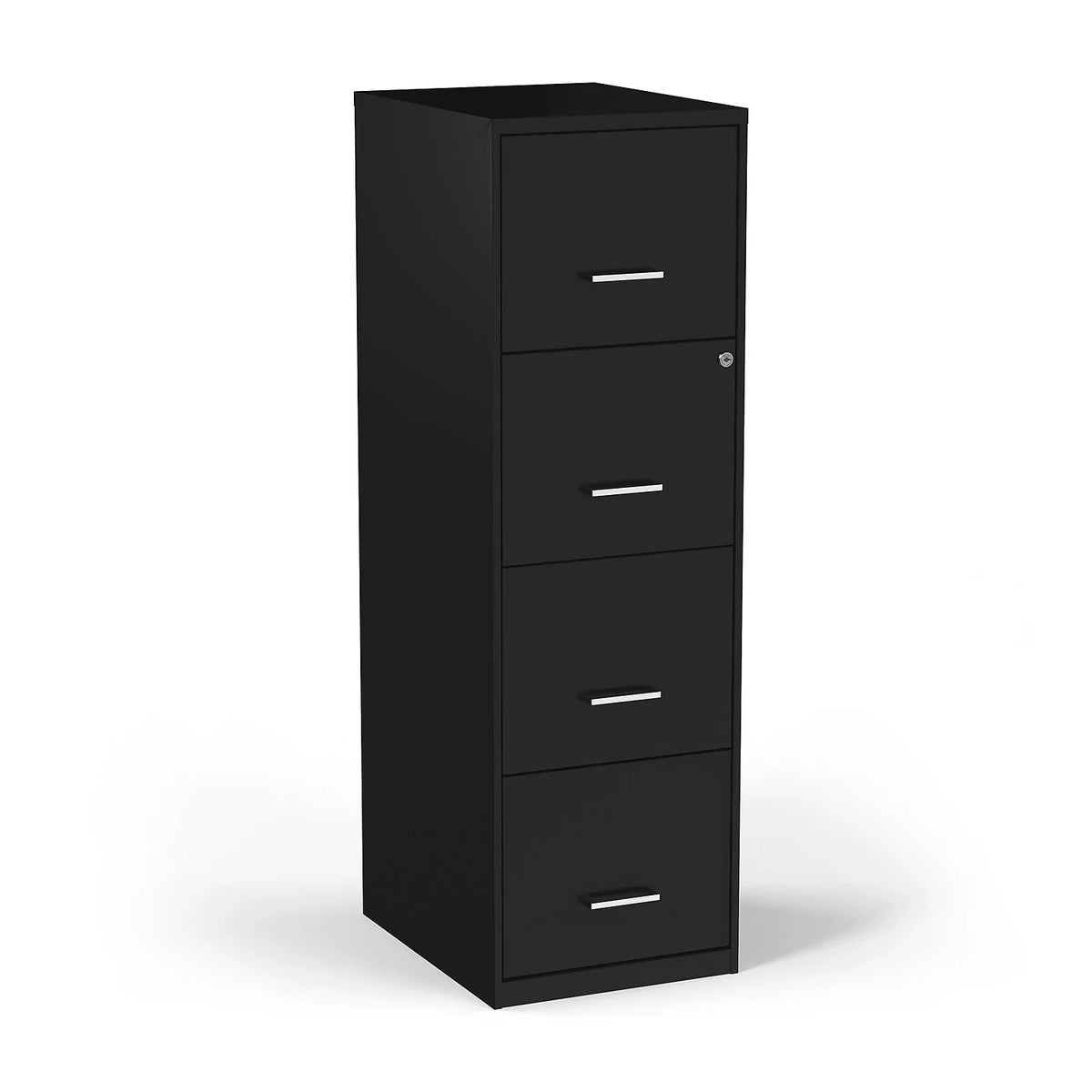 4 Drawer Vertical File Cabinet Locking Letter Black V86033