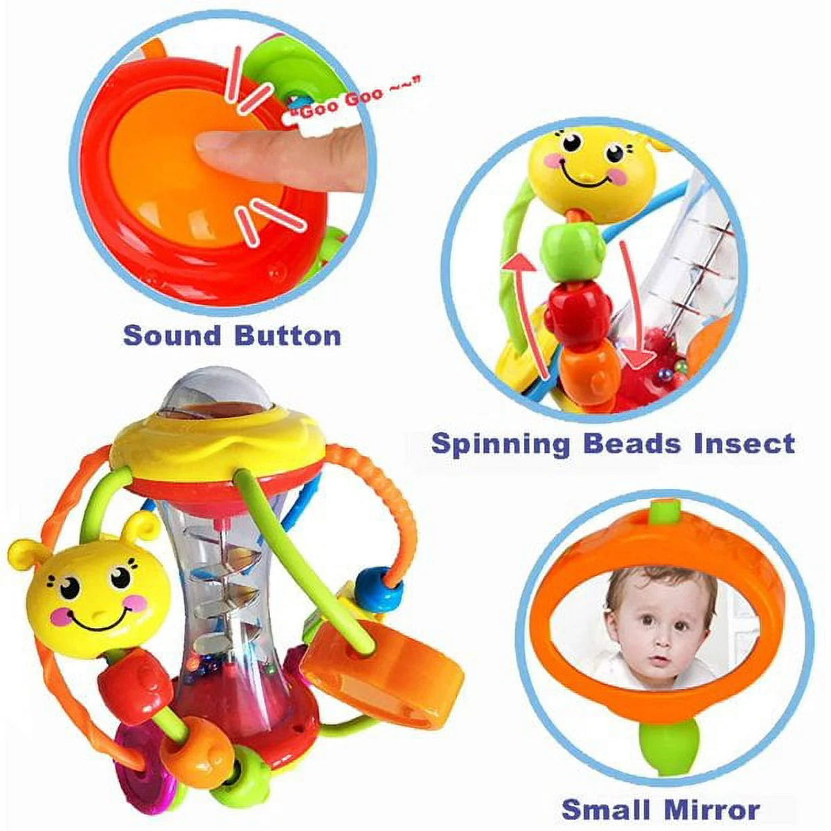 Baby Rattle Activity Ball Educational Toy J457