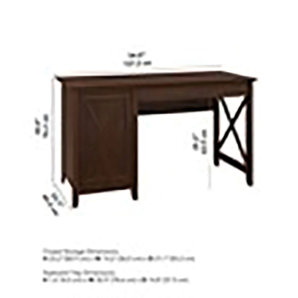 Wood Computer Desk with Storage Cabinet X974588