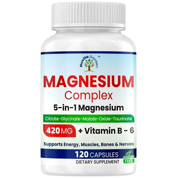 Magnesium Complex with Vitamin B6 420mg 120 Capsules Z962