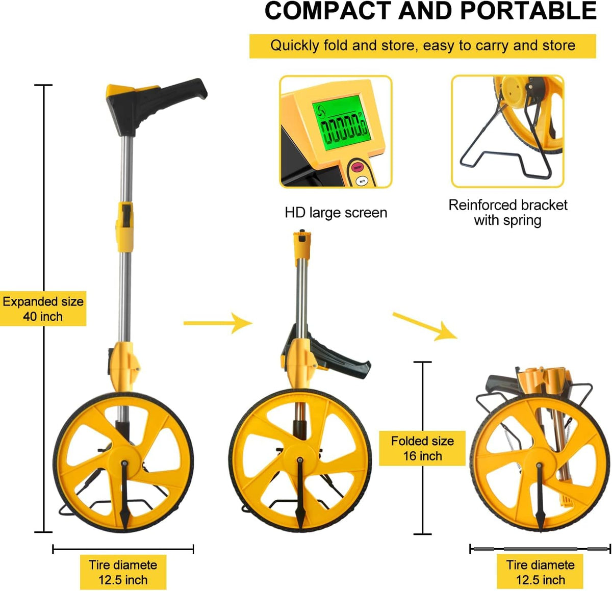 12-Inch Digital Measuring Wheel W77524