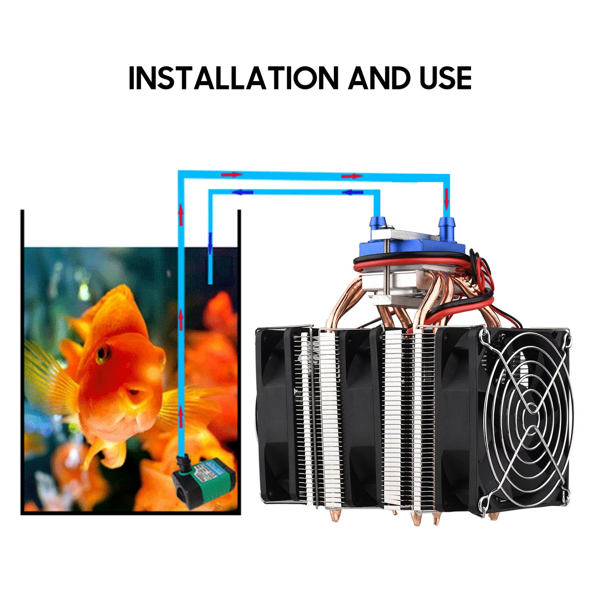 120W Semiconductor Refrigeration Aquarium Chiller for 30 Liters F270193