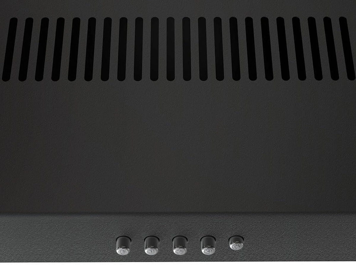 30 in. Ductless Undermount Range Hood in Grit Black with Mesh Filters R127425