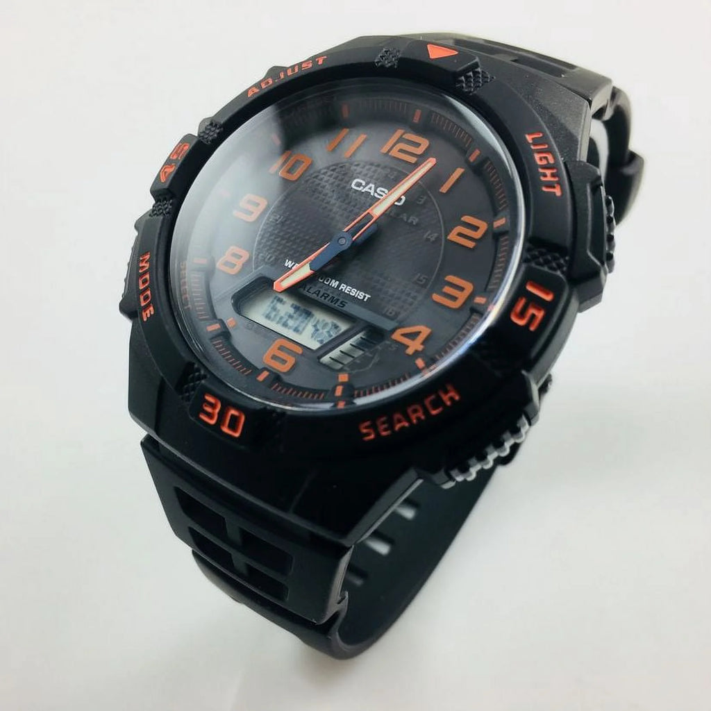 Solar-Powered Analog-Digital Watch W8604