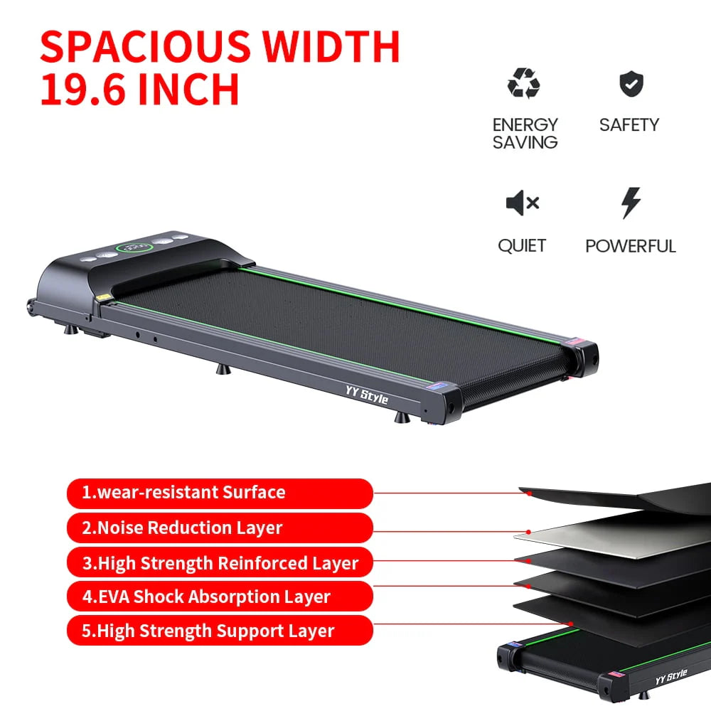 1.5HP Grey Walking Pad Treadmill C2513