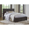 King-size Solid Wood Platform Bed C11815