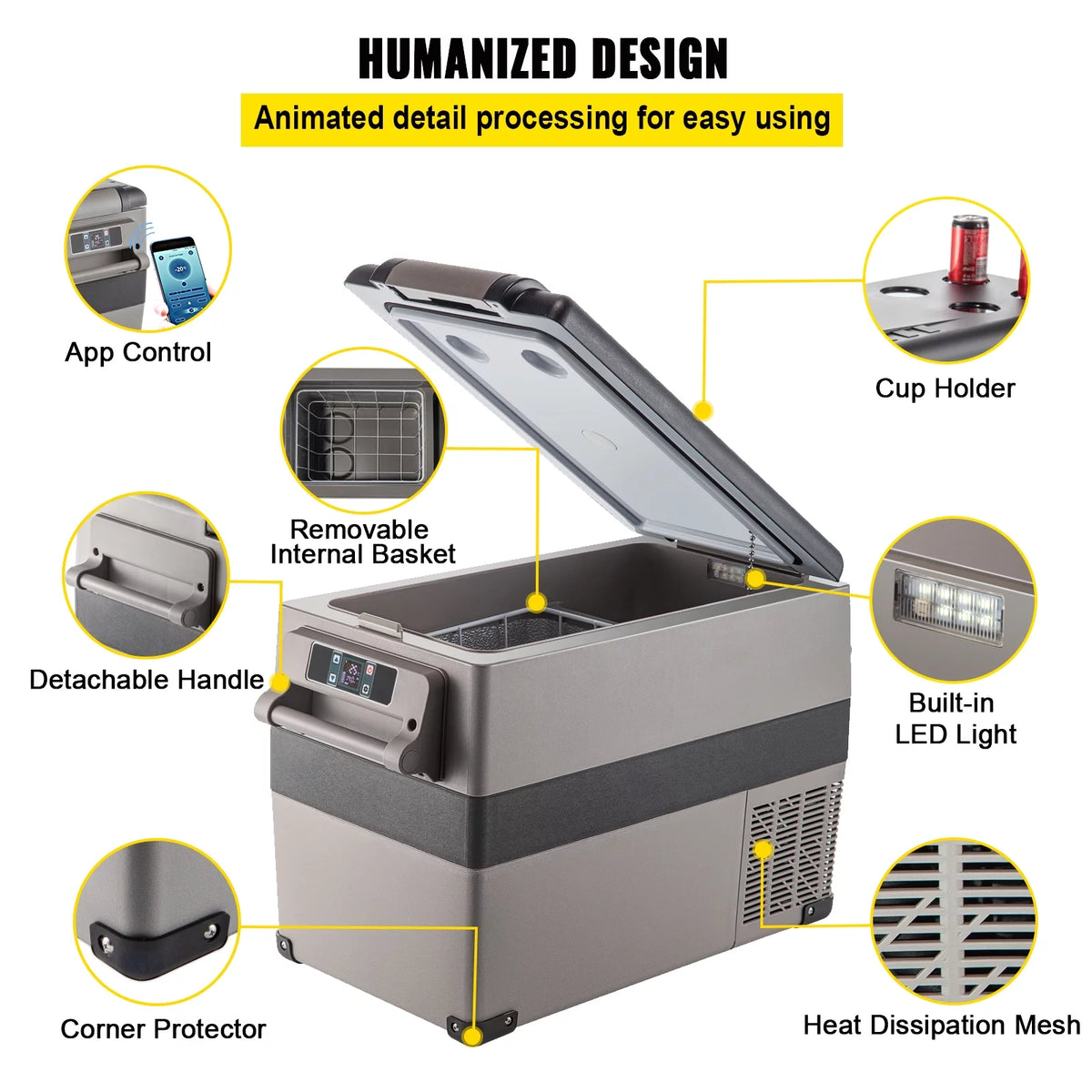 20L Portable Compact Refrigerator Freezer N712
