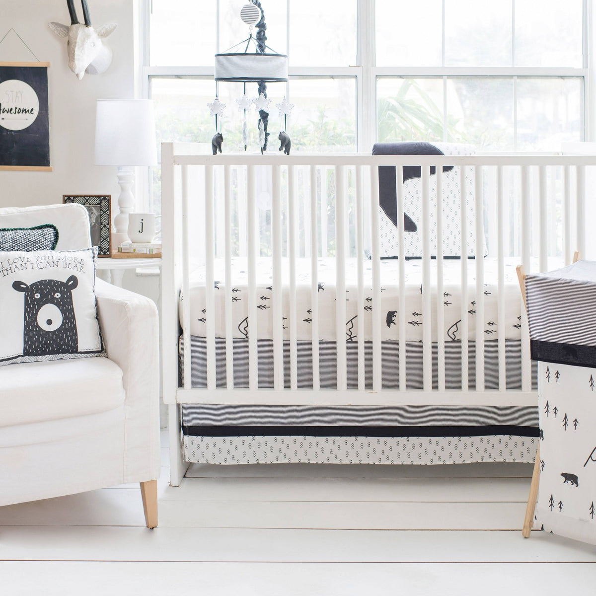 3 Piece Crib Bedding Set P15448