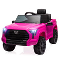 Rose Red Battery Powered Ride On Car with Parent Remote Control Q339526