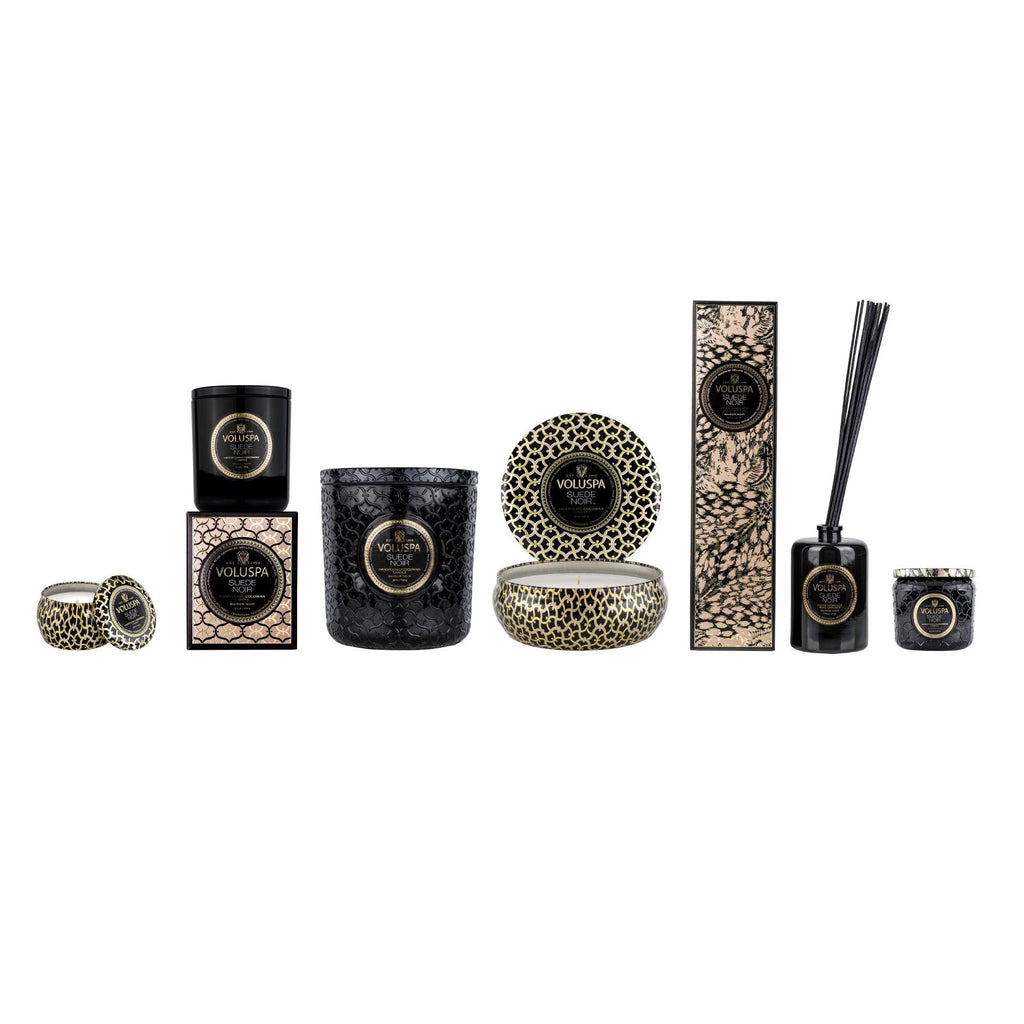 Black Suede Noir Luxe Candle M398