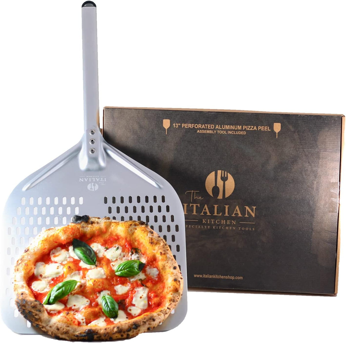 13" Aluminum Pizza Peel Pack of 2 X10719