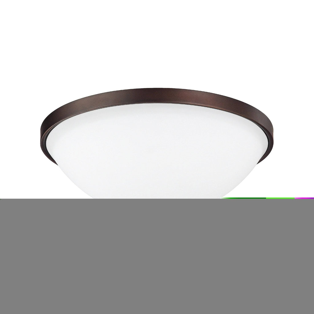 3-Light Flush Mount Burnished Bronze T145