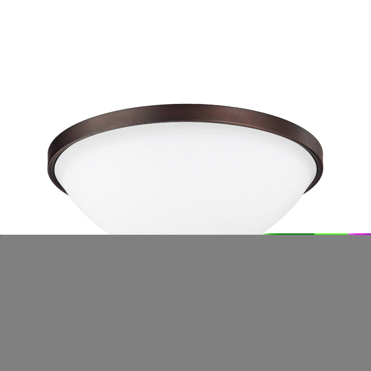 3-Light Flush Mount Burnished Bronze T145