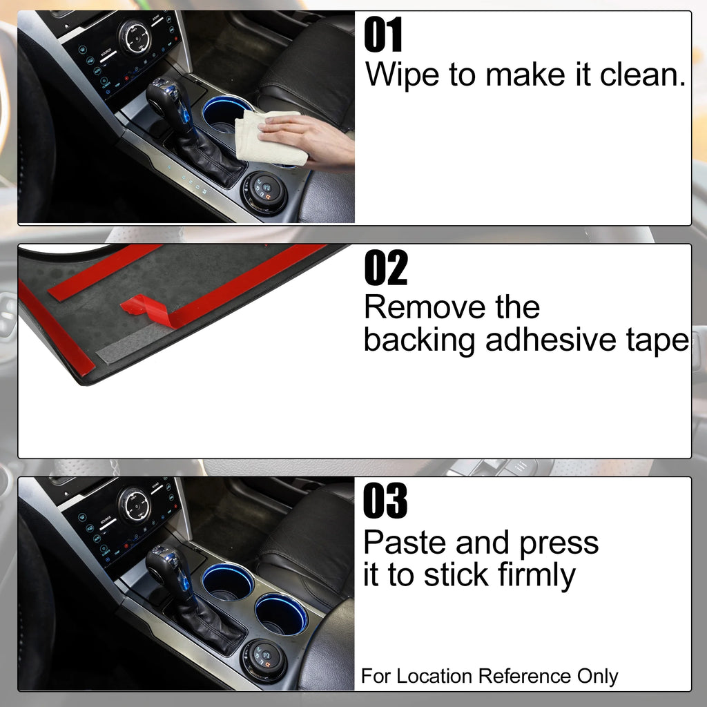 Black Gear Shift Panel Trim Cover Sticker Decal J554461