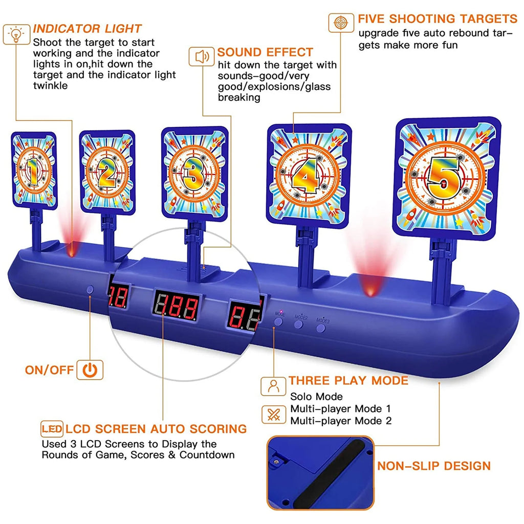 Electronic Shooting Targets for Nerf Guns Practice Q4462