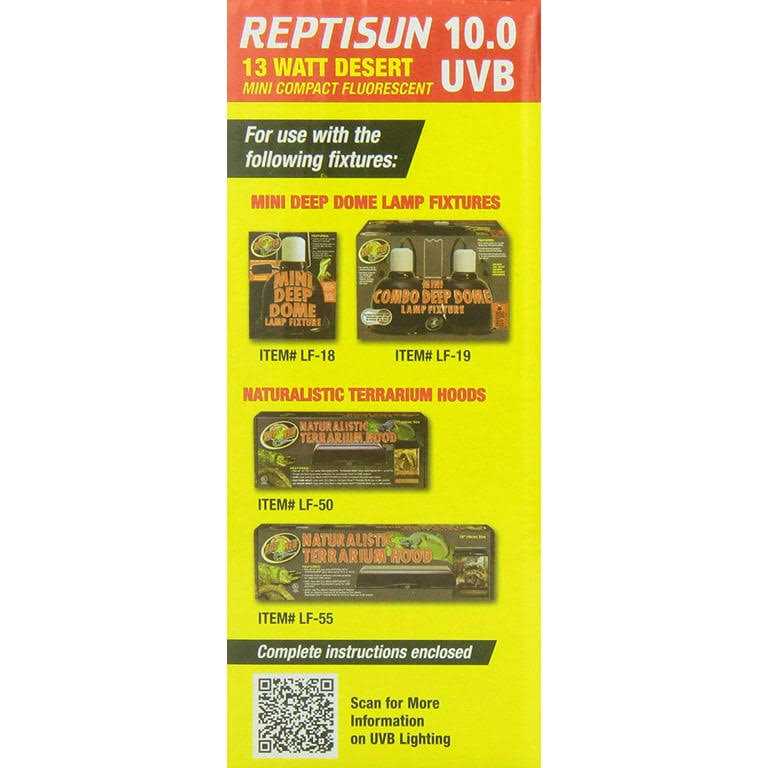 10.0 Mini Compact Fluorescent UVB Bulb Y6521