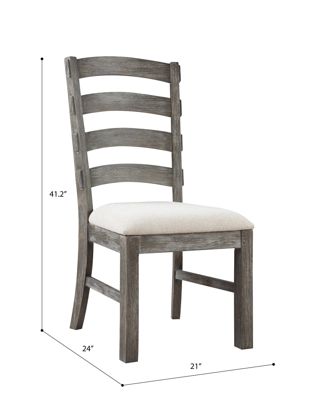 Rustic Charcoal Dining Chair O47573