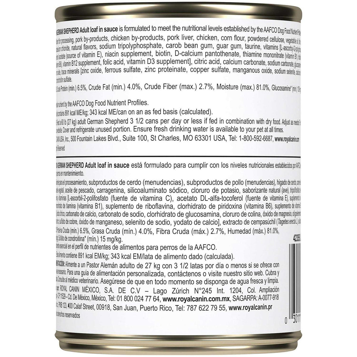 Adult Loaf in Sauce Canned Dog Food U18104
