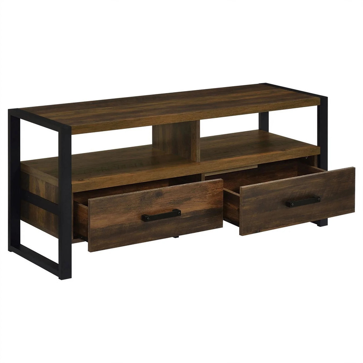 3-Drawer Farmhouse Wood TV Stand M1802
