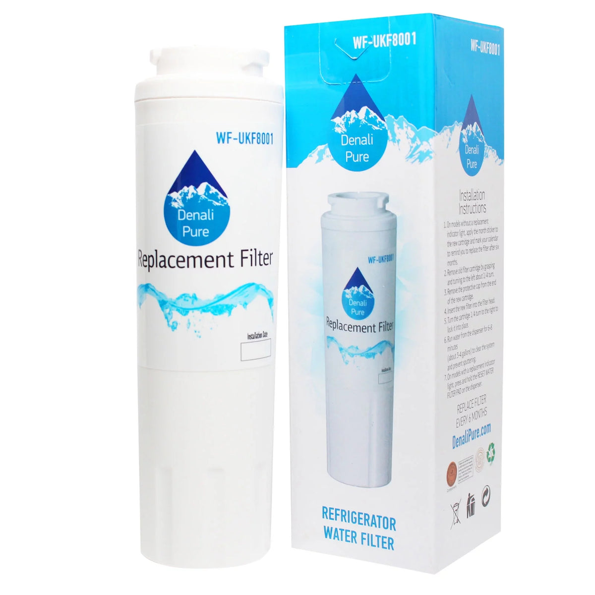 3-Pack Refrigerator Water Filter Cartridge U776