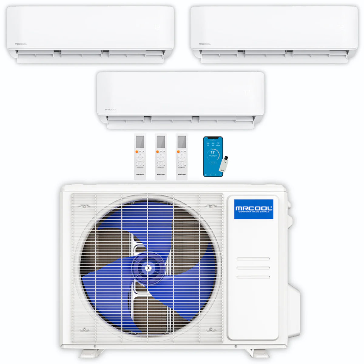 36,000 BTU 3 Zone Ductless Air Conditioner and Heat Pump Z6168