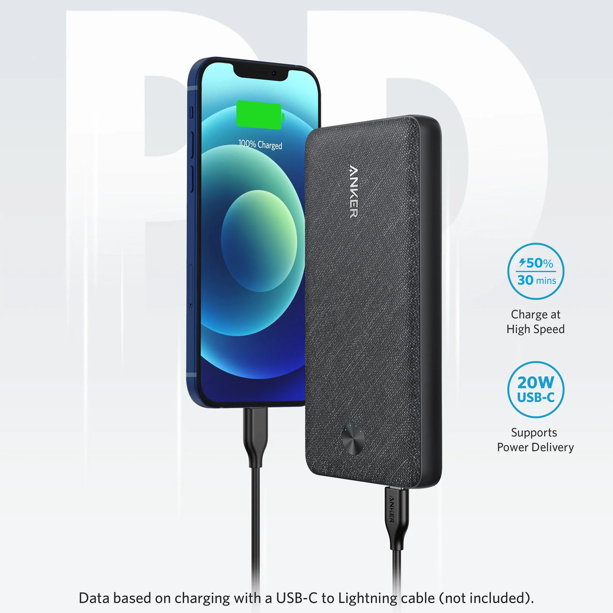 Black Portable Battery Charger F148