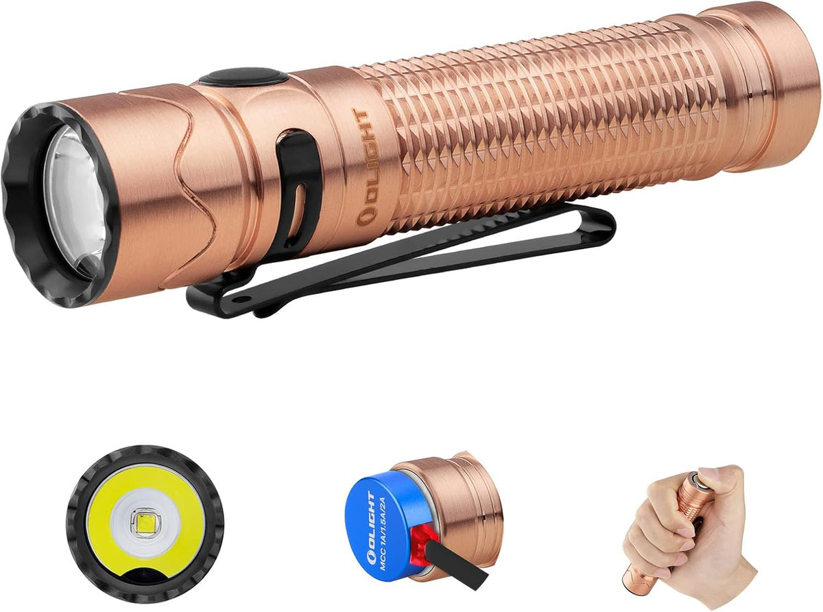 1750 Lumens Rechargeable Tactical Flashlight with Dual Switch and Proximity Sensor L231