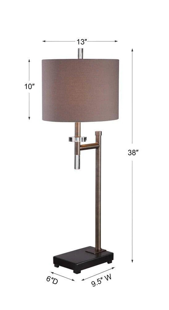 Dark Bronze Buffet Lamp O1438