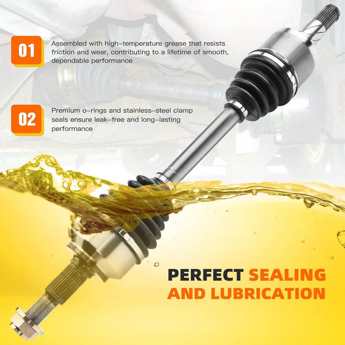 CV Axle Shaft Left Front Driver Side 4WD Pack of 2 D8433