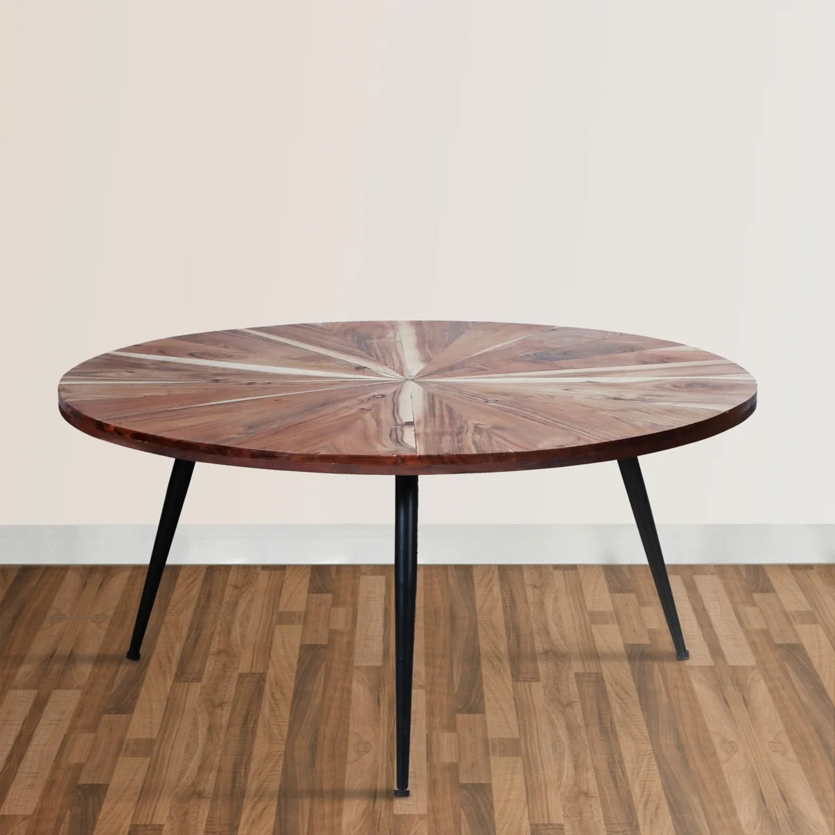 31 Inch Round Mango Wood Coffee Table C494