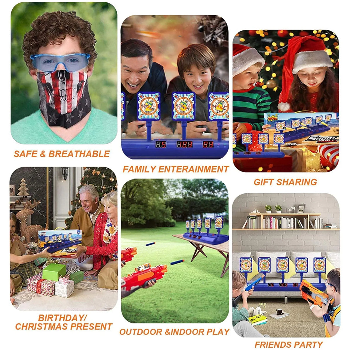 Electronic Shooting Targets for Nerf Guns Practice Q4462