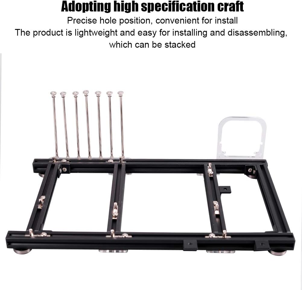 Black Open Frame Aluminum Alloy ATX Computer Case E98054