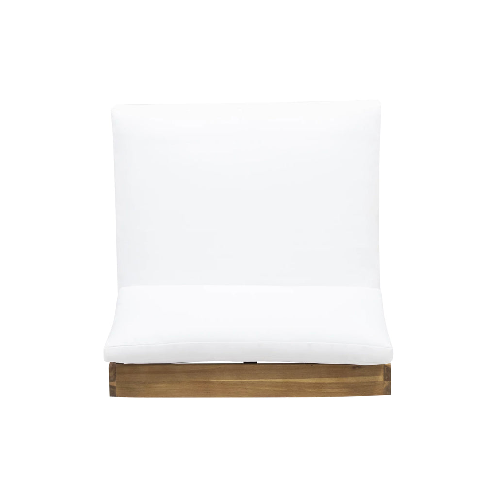 Acacia Wood Club Chairs with Cushions, Set of 2 R8431